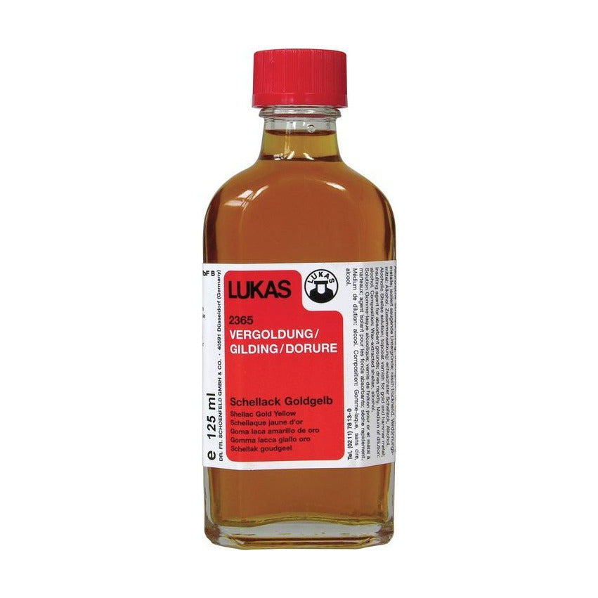 Šelak otopina LUKAS Shellac Solution zlatno žuta 125 ml