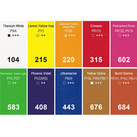 Set 10 akrilnih boja Phoenix Artist 10 x 22 ml