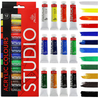 Set 12 akrilnih boja Phoenix, 12–24 x 12 ml