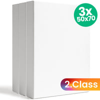 Set od tri 3D slikarska platna dimenzija 20x20 cm, 2. klasa, idealna za umjetničke projekte.