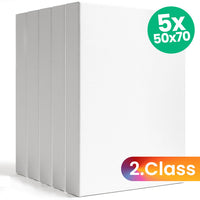 Set od 5 3D slikarskih platana dimenzija 50x70 cm, 2. klasa, idealno za umjetničke projekte.