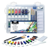 Set akrilnih boja Essentials u kovčegu - 21 dijelni