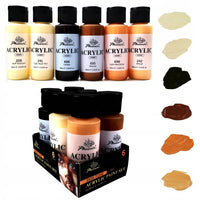 Set akrilnih boja Phoenix tonovi kože 6 x 59 ml