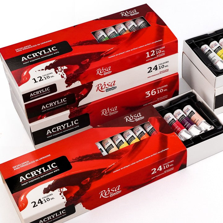 Set akrilnih boja ROSA STUDIO | 12x10 ml — slika 3