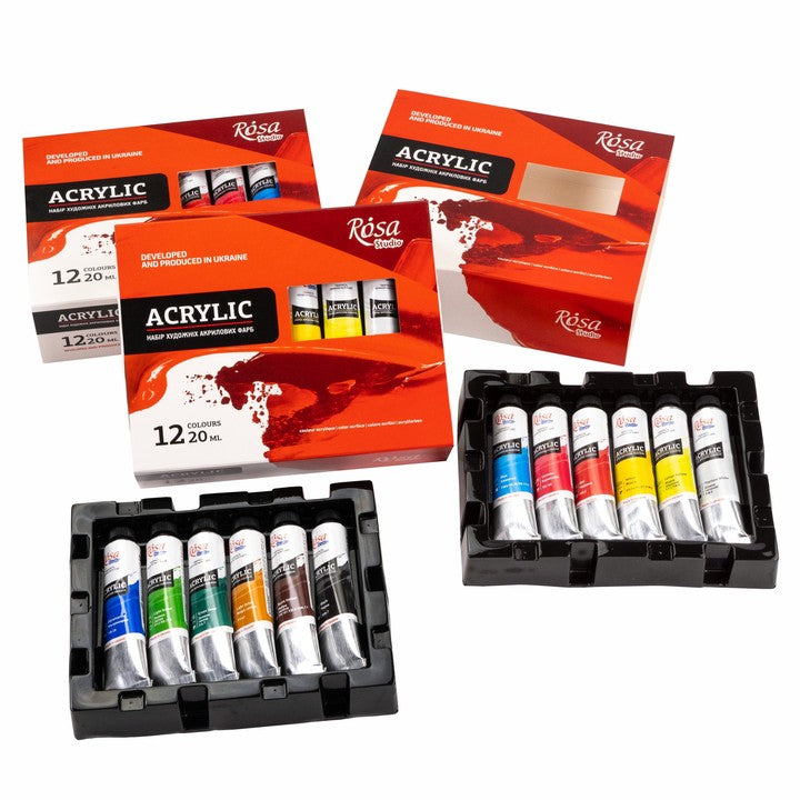Set akrilnih boja ROSA STUDIO | 12x20 ml — slika 3