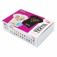 Set od 24 HEART ROSA TALENT akrilne boje za tekstil u bočicama od 20 ml