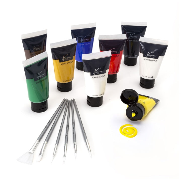 Set aktilnih boja Nassau Fine Art u kutiji  – 15-dijelni