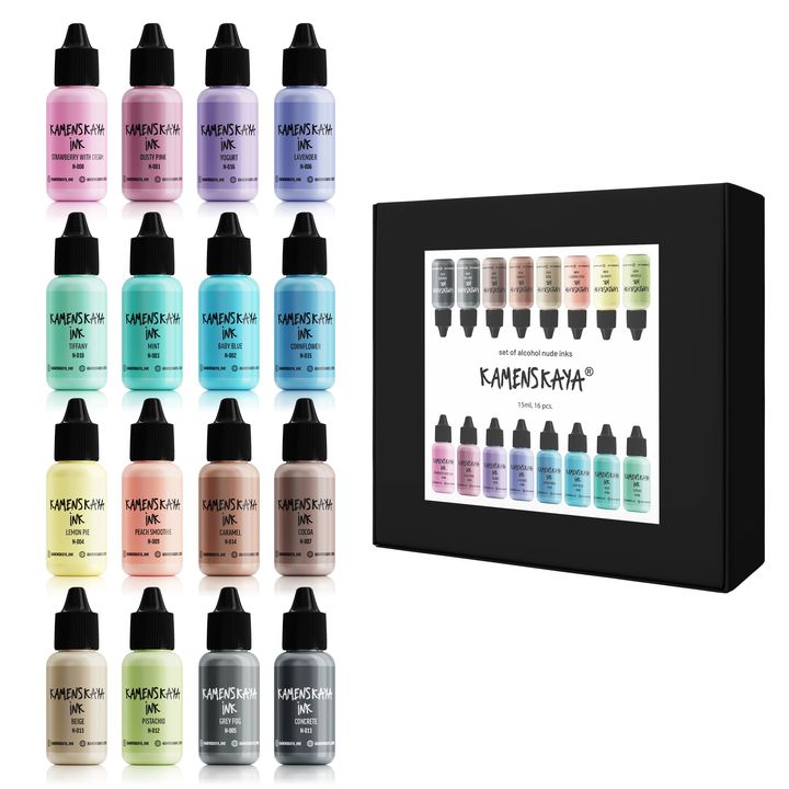 Set alkoholnih tinti NUDE KAMENSKAYA 16 x 15 ml — slika 1