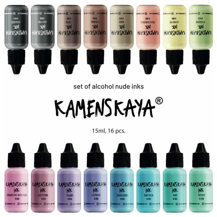 Set alkoholnih tinti NUDE KAMENSKAYA 16 x 15 ml — slika 2