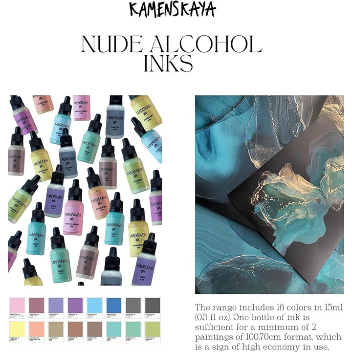 Set alkoholnih tinti NUDE KAMENSKAYA 16 x 15 ml — slika 4