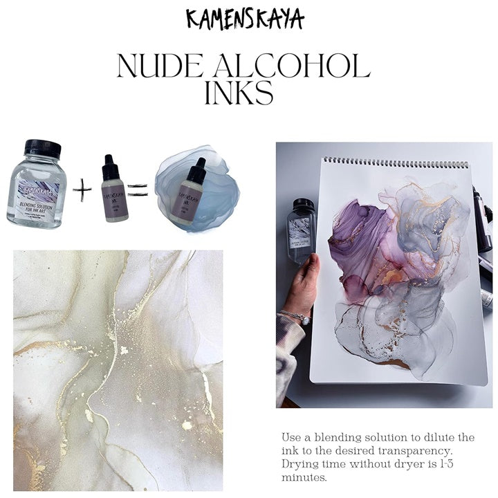 Set alkoholnih tinti NUDE KAMENSKAYA 16 x 15 ml — slika 7