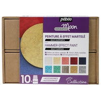 Set boja s efektom Pebeo Fantasy Moon Hammer-effect - 10 x 45 ml