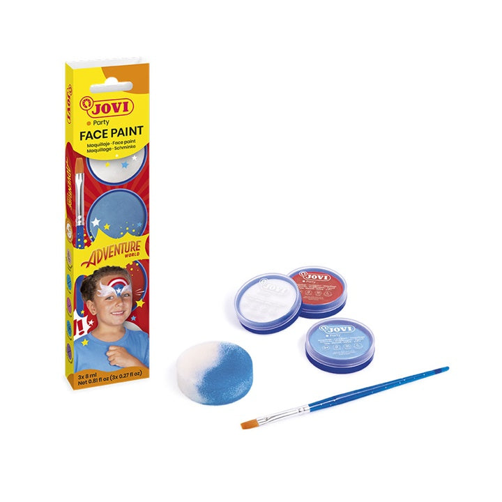 Set boja za lice Adventure s priborom 3 x 8 ml — slika 1
