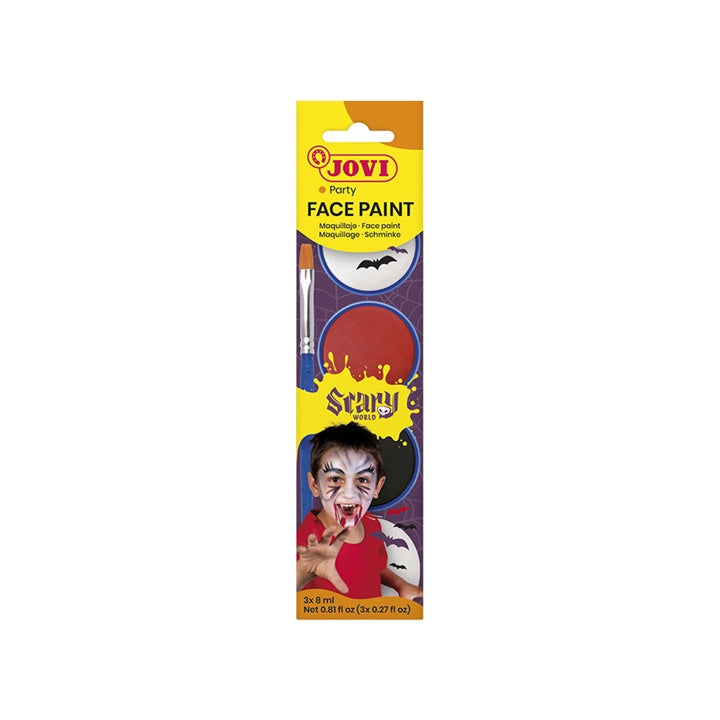 Set boja za lice Scary s priborom 3 x 8 ml — slika 4