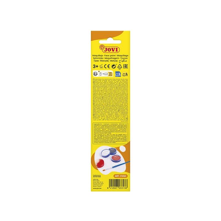 Set boja za lice Scary s priborom 3 x 8 ml — slika 5