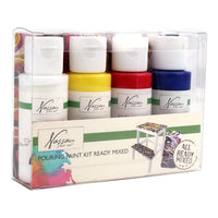 Set od četiri Nassau Fine Art akrilne boje za pouring tehniku, zapremine 59 ml po bočici.