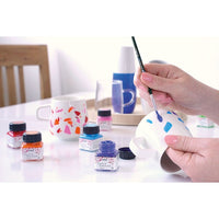 Set boja za staklo i porculan KREUL 6 x 20 ml + kist — slika 2