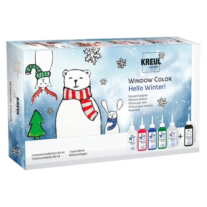 Set boja za staklo KREUL Hello Winter — slika 1