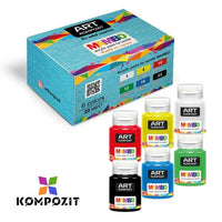 Set boja za tekstil i kožu MAMBO Kompozit 6x20 ml u originalnom pakovanju