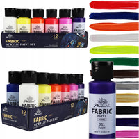 Set boja za tekstil Phoenix 12 – 24 x 59 ml
