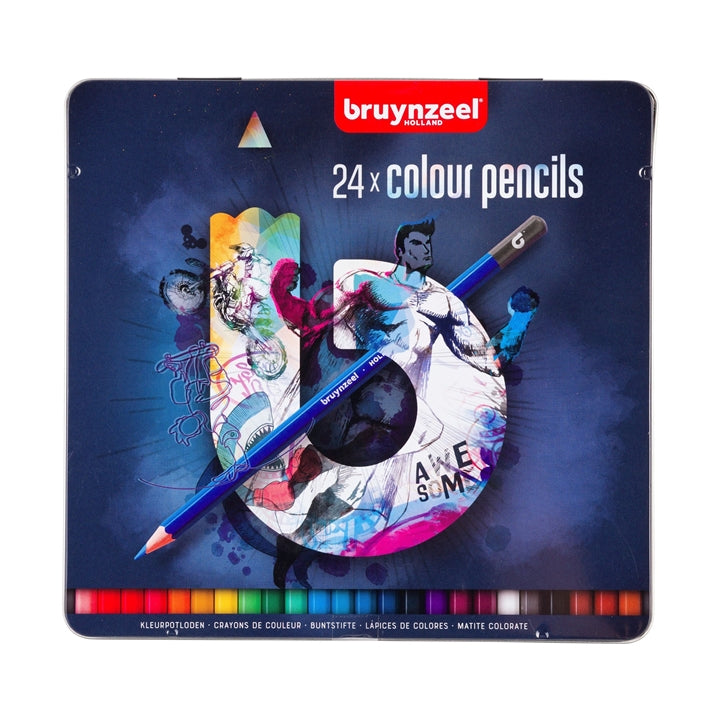 Set bojica u metalnoj kutiji bruynzeel - blue - izaberi set — slika 1