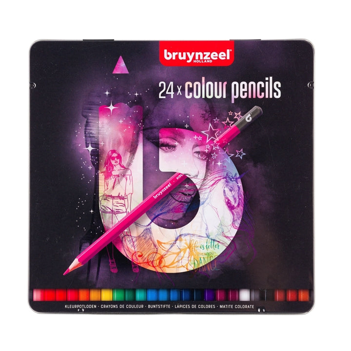 Set bojica u metalnoj kutiji bruynzeel - pink - izaberi set — slika 3