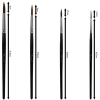 Set četkica Phoenix 6616S2 od dlake lasice – 4-dijelni set
