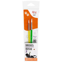 Set četkica ROSA Kids 2 kom sintetičke | okrugle br. 6, 8 — slika 1