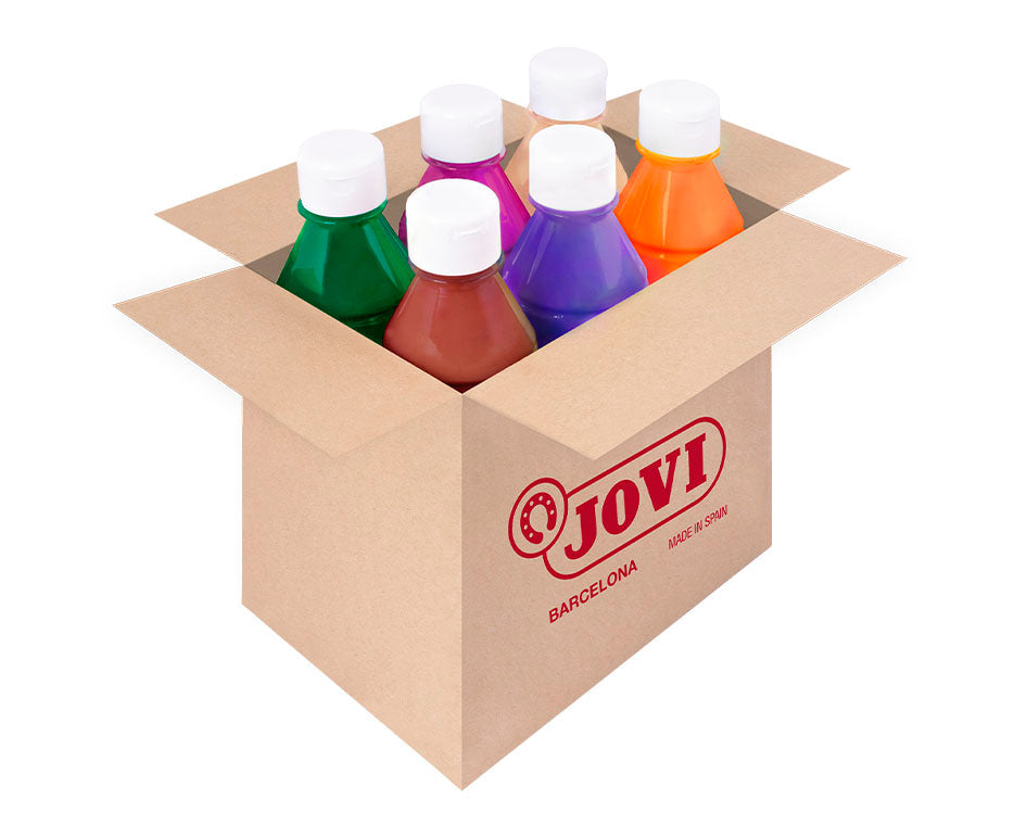 Set dječijih boja JOVI Premium tečna tempera 6 x 250 ml – miks boja varijanta B