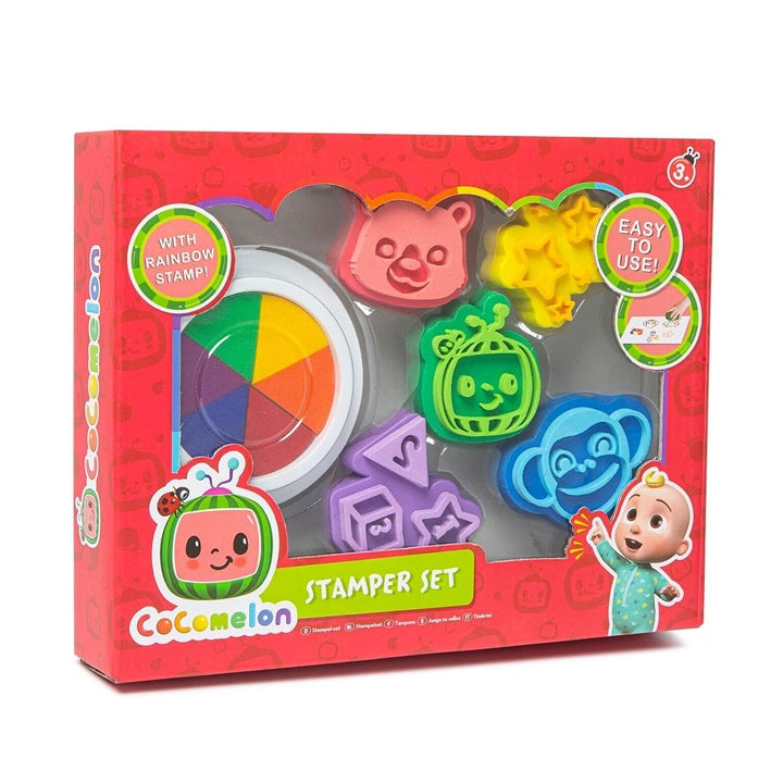 Set dječijih pečata Cocomelon sa šarenim motivima za kreativnu igru i crtanje.