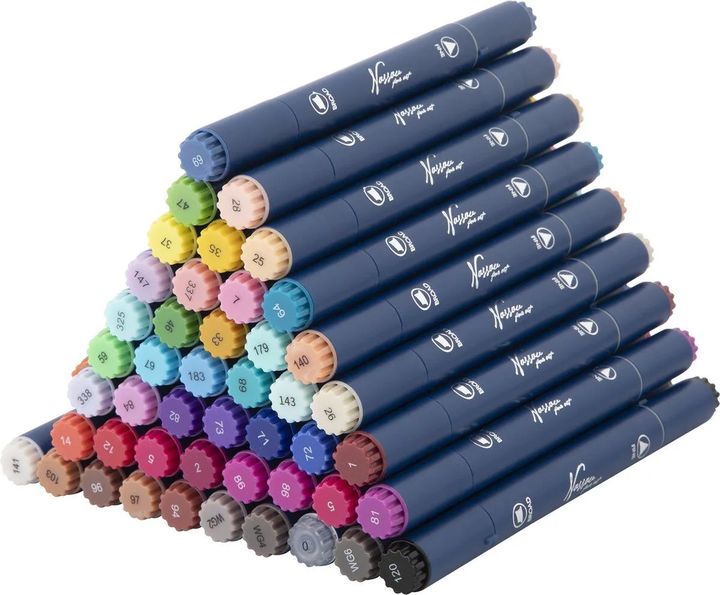 Set dvostranih markera NASSAU 48 kom — slika 5