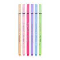 Set finelinera Bruynzeel pastelni – 6 kom / 0,4 mm