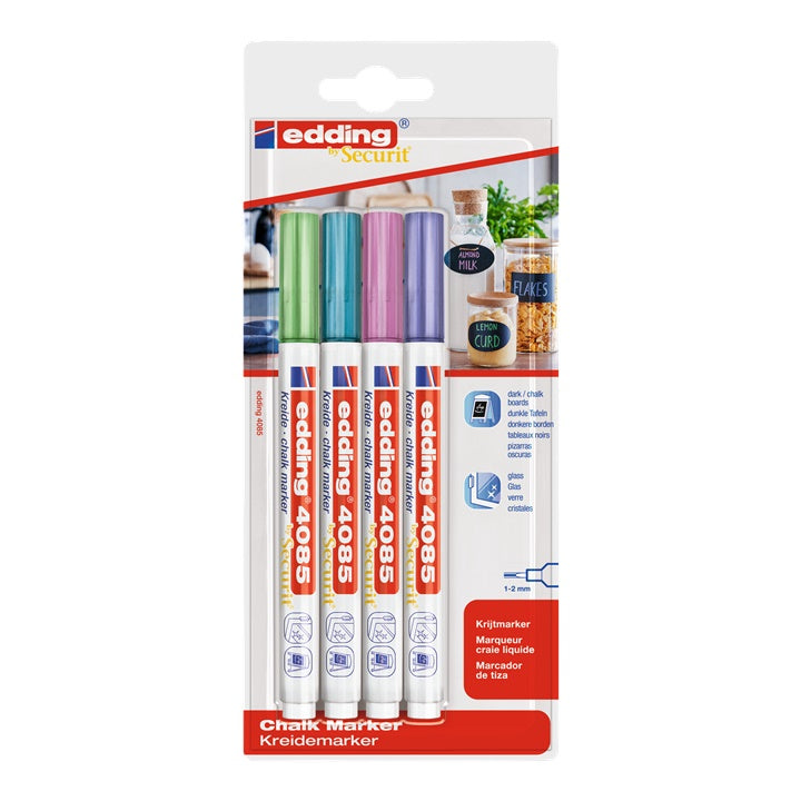 Set flomastera kredom EDDING 4085 metalik nijanse — slika 1