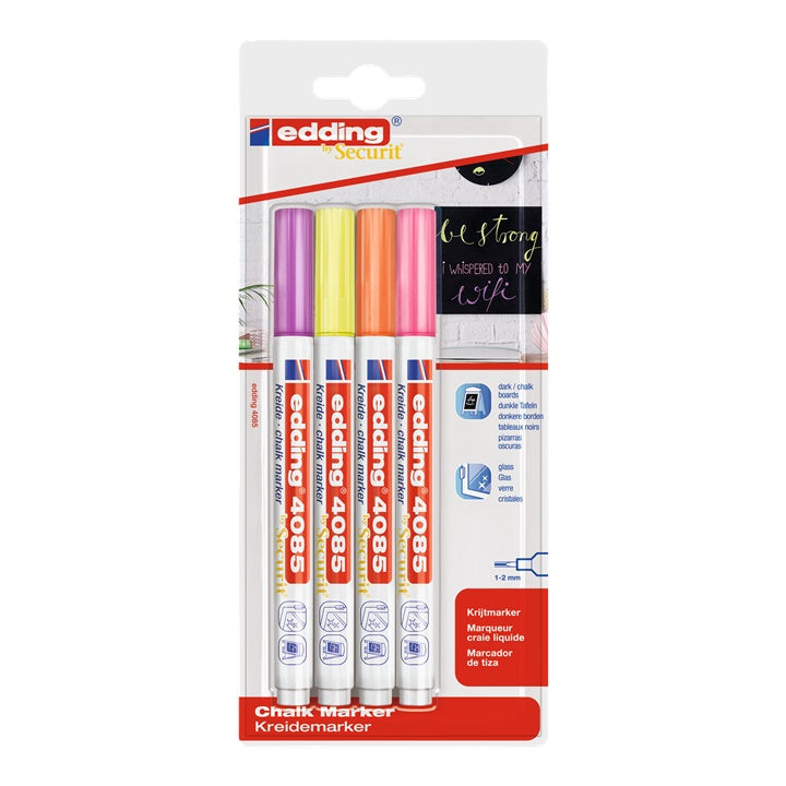 Set flomastera kredom EDDING 4085 neonskih nijansi — slika 1