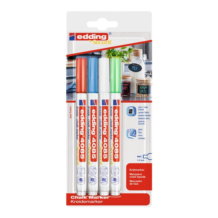 Set flomastera kredom EDDING 4085 osnovnih nijansi — slika 1