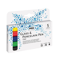 Set flomastera za porculan i staklo Hobby Line - 5 kom