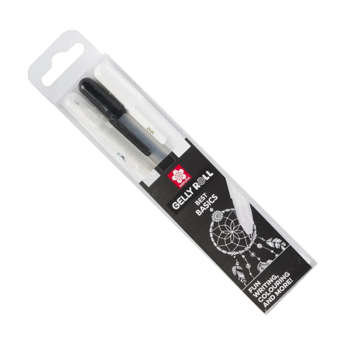 Set gel olovaka SAKURA Gelly / 3-dijelni (prozirna, crna, bijela)