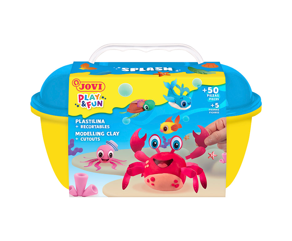 Set gline za modeliranje JOVI Play&Fun Splash 360 g u koferu