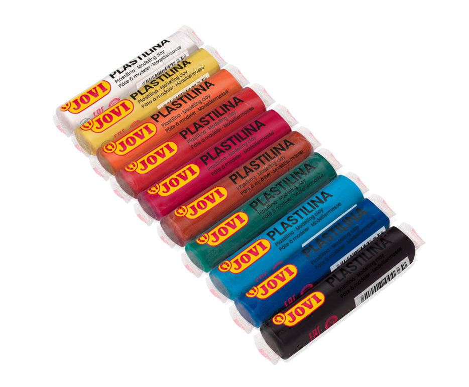 Set gline za modeliranje JOVI prirodni plastelin 10 x 15 g