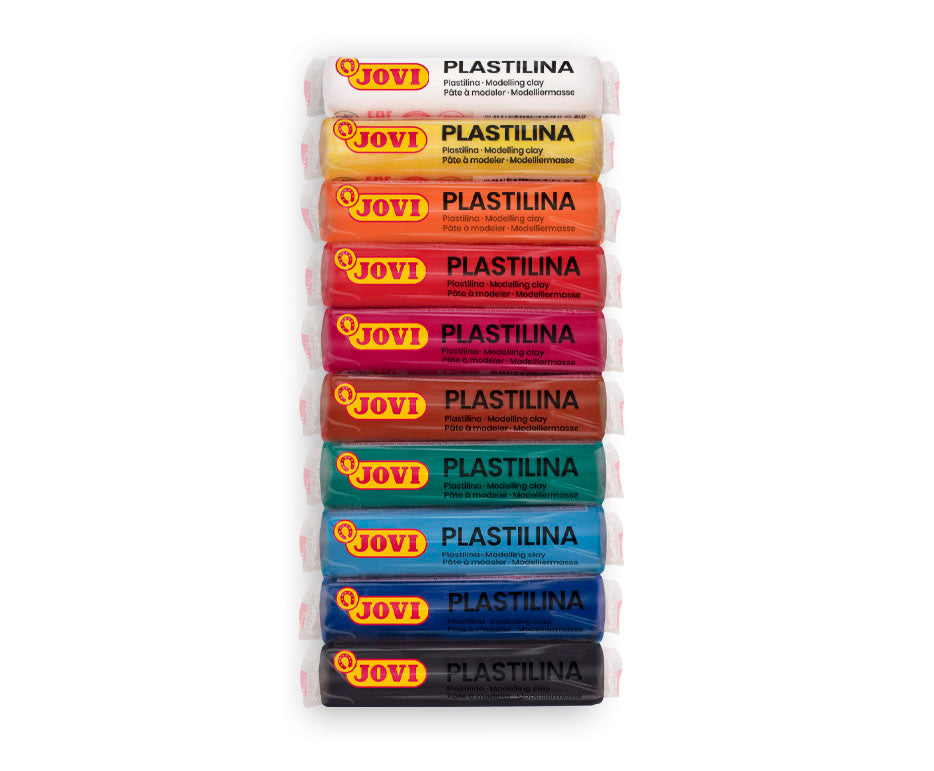 Set gline za modeliranje JOVI prirodni plastelin 10 x 15 g
