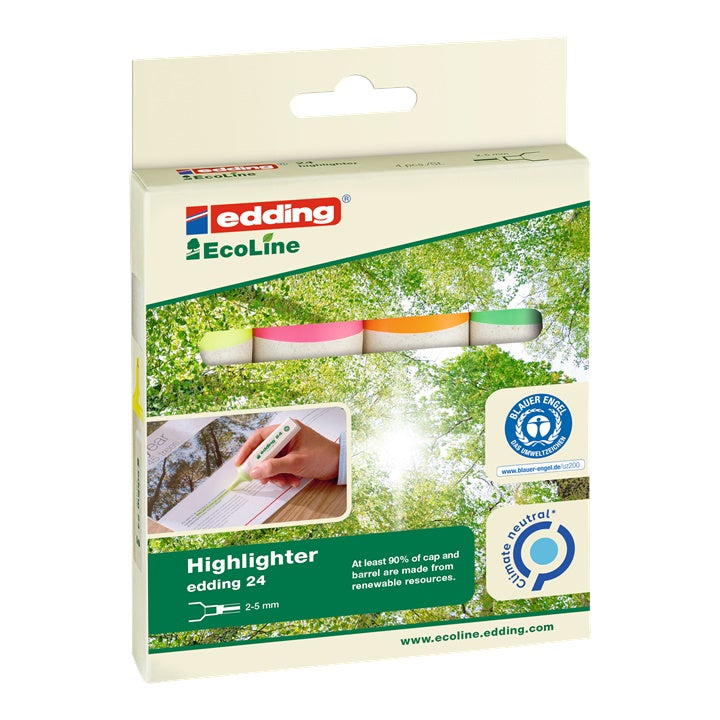 Set highlightera ECOLINE EDDING24 4 kom — slika 1