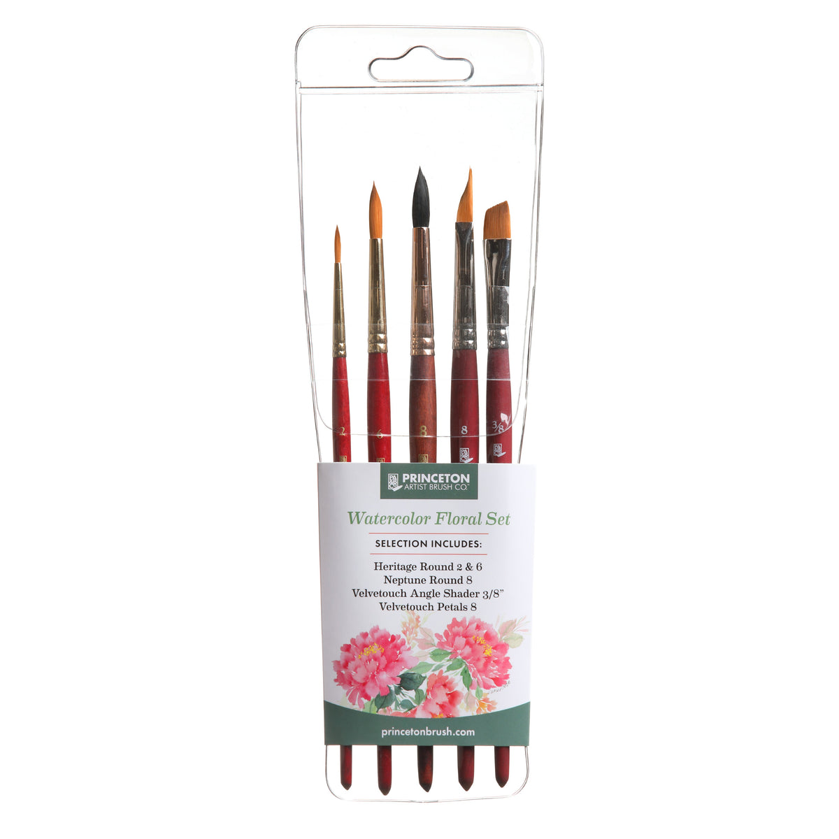 Set kistova PRINCETON Watercolor Floral - 5-dijelni set