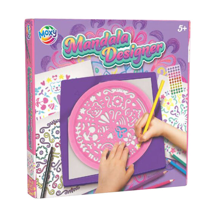 Set Mandala Dizajner dimenzija 25x25 cm za kreativno crtanje i ukrašavanje.