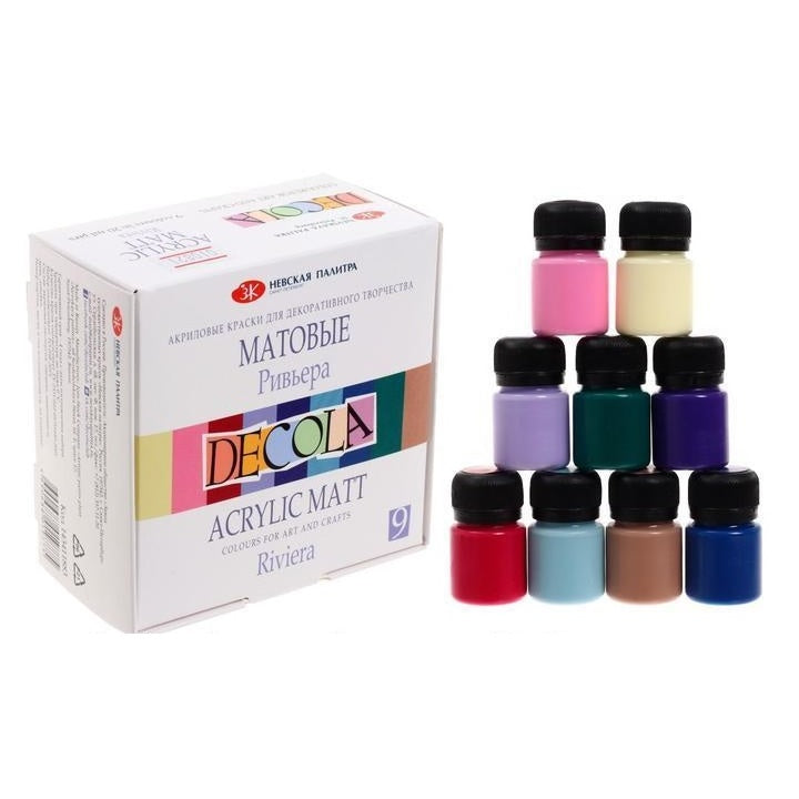 Set mat akrilnih boja Decola 9x20 ml - izaberi set – Riviera