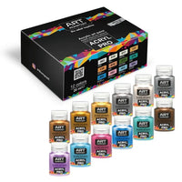 Set od 12 metalik akrilnih boja ACRYL PRO Kompozit u tubama od 20 ml za umjetničko slikanje.