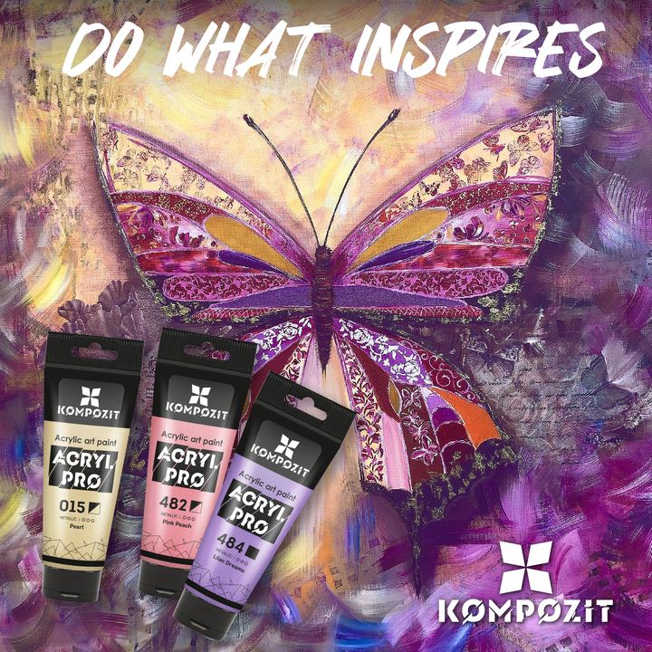 Krupni kadar tube ACRYL PRO Kompozit metalik akrilne boje od 75 ml
