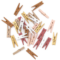 Set mini drvenih štipaljki - izaberi pakiranje — slika 4