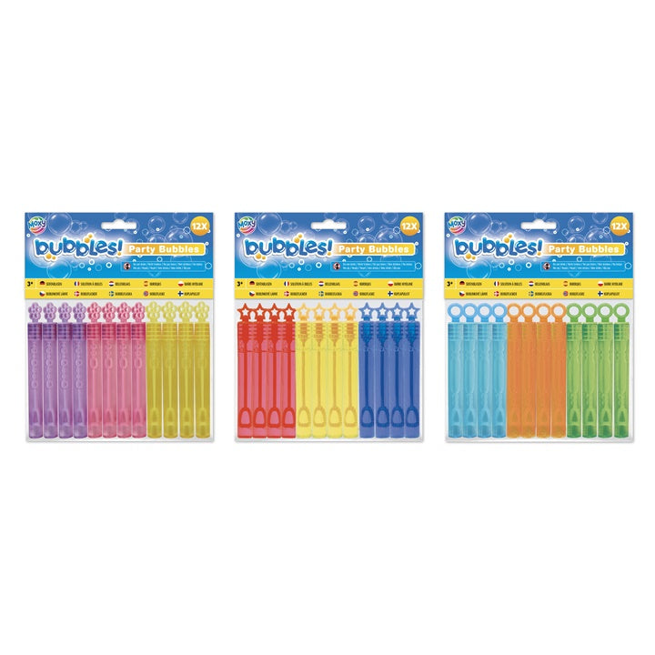 Set od 12 mini bočica sa sapunskim mjehurićima od 5 ml za kreativnu igru i umjetničke projekte.