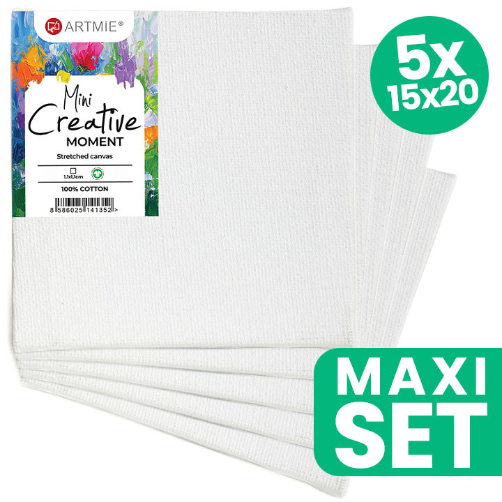 Set od 5 ARTMIE mini slikarskih platana dimenzija 15x20 cm