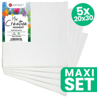 Set od 5 mini ARTMIE slikarskih platna dimenzija 20x30 cm za umjetničko stvaralaštvo.